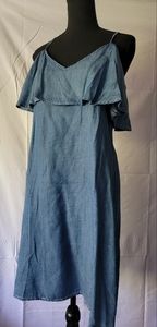 Denim short dress